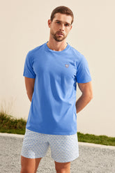 Basic T-Shirt / Gök Mavi