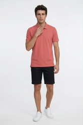 Polo T-Shirt / Koyu Pembe